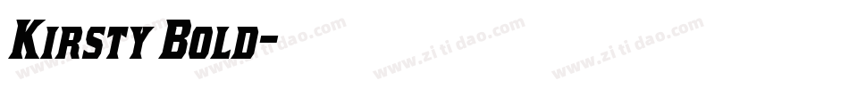 Kirsty Bold字体转换